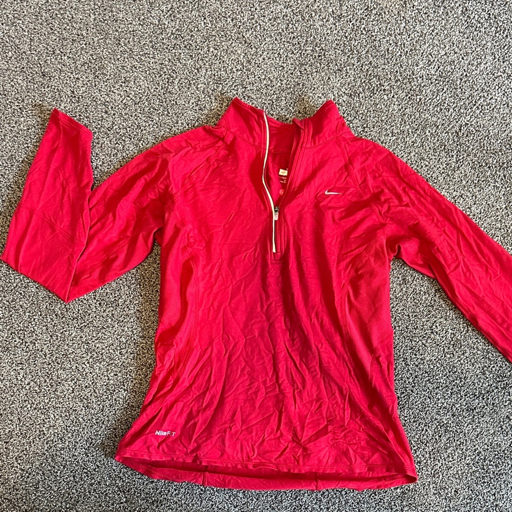 Nike Vibrant Red Athletic Pullover